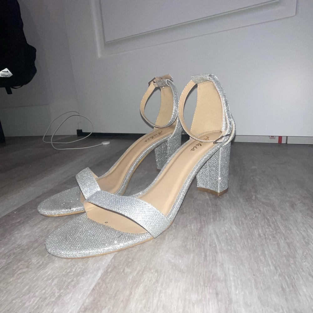 silver heels